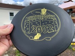 2002 Rumbletown Black & Gold PFN Historic PDGA DX Cobra Disc Golf Innova #1169