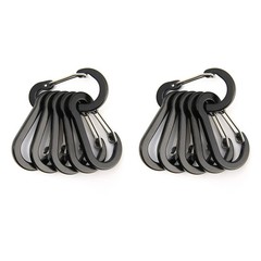 6/12pcs Carabiner Buckle Clip Outdoor Hiking Small Aluminum KeyChain Spring Hook