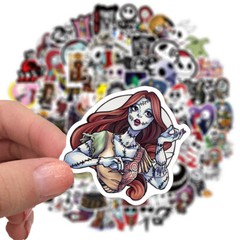 100pcs Skateboard Stickers Graffiti Laptop Sticker Luggage Car Decals Mix