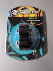 Heelys FATS Replacement Wheels Small Black ABEC 5 Bearings Used Pair