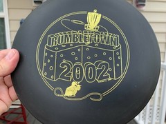 2002 Rumbletown Black & Gold PFN Historic PDGA DX Cobra Disc Golf Innova #1169