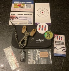 Limited Edition SimpleShot Slant Spartan #51/320, G10, Brass. Slingshot
