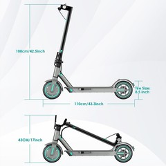 CDDBIKK V8 Adult Electric Scooter 350W High Speed 19MPH Long Range 30KM 10.5AH