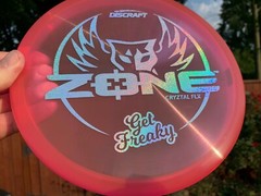 Discraft Zone Get Freaky Flat Crystal FLX Disc Golf OOP New Rare Vibrant #441