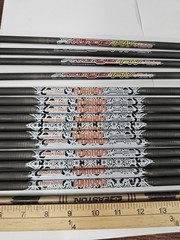 11 Black Eagle Magnum Arrows Shafts + 4 X-Ringer HV By Victory Arrows 350 +1