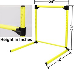 3Pcs Hurdles Training Equipment, Adjustable Height Hurdles Track and Field, A…