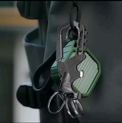 Heavy Duty Carabiner Keychain with Bottle Opener – 3 Key Rings Included