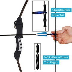 45″ Youth Bow & Arrows Set for Kids 8-12 | Recurve Archery Beginner Kit, 9 Arrow
