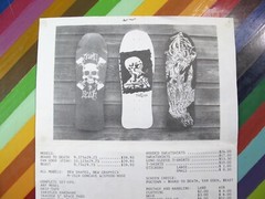vtg 1980s Fogtown Skateboards SF Single Sheet catalog V. Scarce
