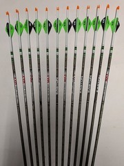 12 Easton Full Metal Jacket FMJ MAX 5mm 250 Arrows Custom Dip/Crest/Blazer Vane