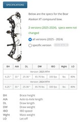Bear Archery Alaskan XT Compound Bow Rh 55-70 Lb 29”