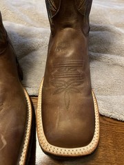 Tony Lama Creedance 7973 Men’s 8D Cowhide Square Toe Western Boots USA Made