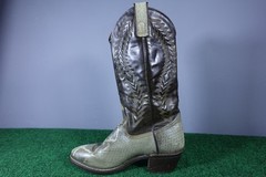 Texas Western Cowboy Boots Rattle Snake Print Mens Size 8.5 D