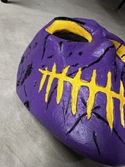 Horror Airsoft Paintball Halloween Mask Excellent Condition Purple/Black/Yellow