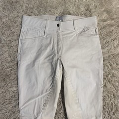 Women’s Size 32R White Smartpak Hadley Full Seat Horseback Riding Breeches