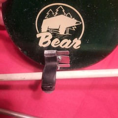 Vintage Fred Bear Archery Bowfishing Reel w/ 2 Bow Fishing Arrows