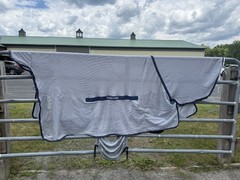 75” Bucas Buzz Off Full Neck Horse Fly Sheet w/Belly Protection – Used