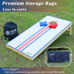 Regulation Wooden Cornhole Board Set with 8 Bags for Adults Outdoor