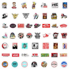 50 Pack Vans Skateboard Stickers Bomb Vinyl Laptop Luggage Graffiti Decals Lot