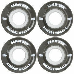 Bigfoot Skateboard Wheels 55mm 83A Soft Cruiser Filmer Wheels Black (Set of 4)