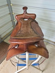 Used 16″ Brown Color Simco leather Trail Saddle #4070