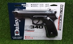 Daisy Powerline 340 BB Pistol, .177 Cal, 240FPS Spring Piston Black – 980340-342