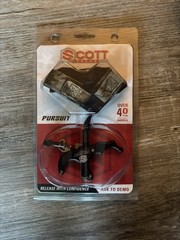 SCOTT Pursuit Right Hand Index Finger Compound Bow Release Aid, Black