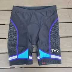 TYR Women Purple/black/turquoise Tri Tank (XS) 6 in Pad Short (S) New