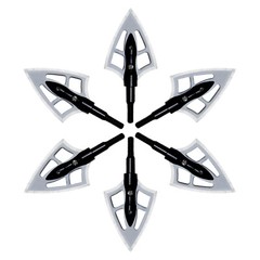 12Pcs Black Archery Broadheads 100 grain Crossbow Compound Bow Hunting Tips