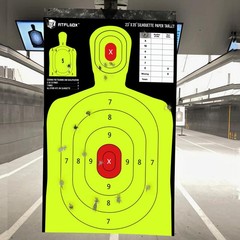 Atflbox 5-Color Silhouette Paper Target for The Range, 23X35 inch High Colors