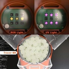 40mm Airsoft Tracer Unit – Reusable Aluminum Shell with RGB Flame Simulation