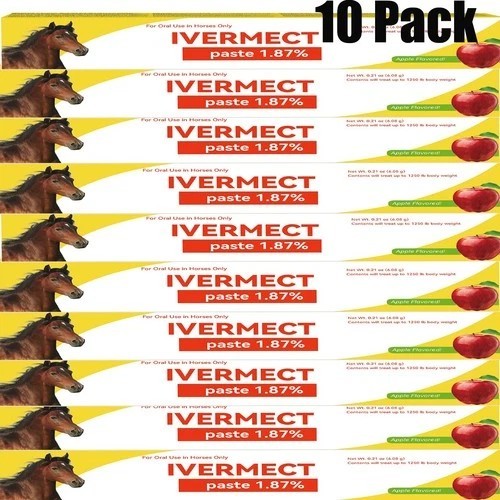10 Pack In Box Paste Horse Dewormer Apple Flavor wormer EXP 1/2028