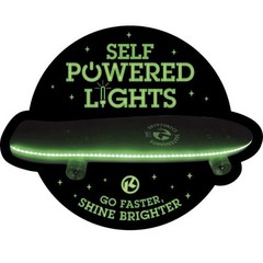 NWT-Kryptonics 30 Inch Self Powered LED Deck, NO Batteries Required -Skateboard