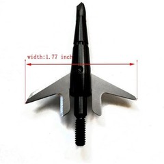12Pcs Archery Broadheads 1.75″ Cut Compound for Traditional and Compound Bow