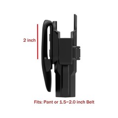 G19 Holster, OWB Paddle Holster for Glock 19 19X 44 45 Gen 1 2 3 4 5, Glock 2…