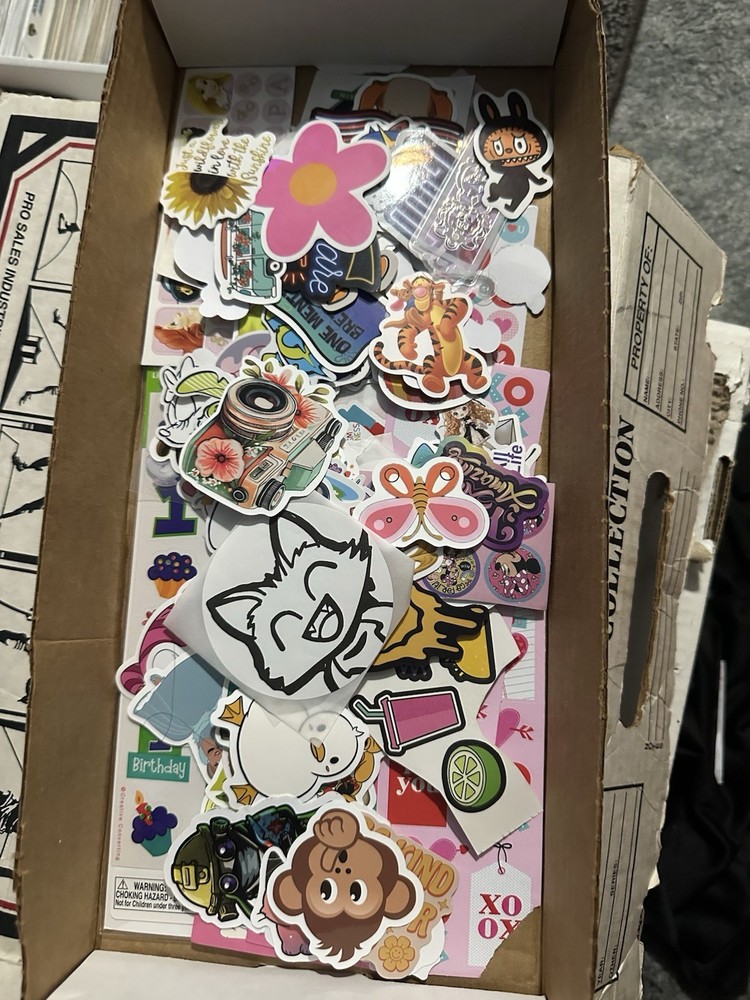 100 sticker lot With Random Mix As Shown