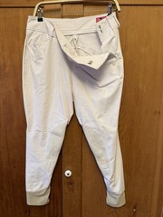 R.J. Classic Women’s White Cotton Blend Riding Breeches / Jodhpurs Pants Size 38