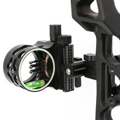 5 Pin Sight Compound Bow 4X 6X 8X Lens 0.019″ Fiber Adjustable Archery Hunting