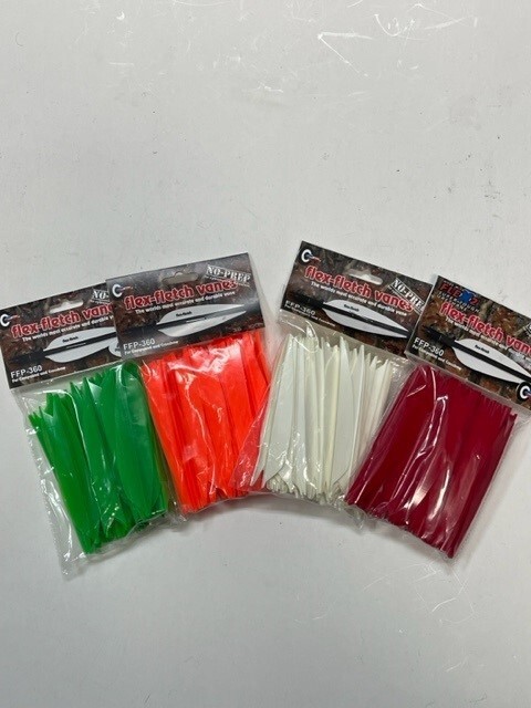 NEW Flex-Fletch FFP-360 Vanes (100 Pack) – Choose Color