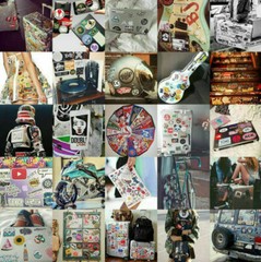 100Pcs/Lot Stickers Bomb Decals Vinyl Roll Car Skate Skateboard Laptop Luggage