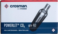 Crosman 12-Gram CO2 Powerlet Cartridges for Use with Air Rifles and Air Pistols