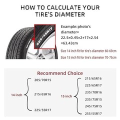 Adventure RV Spare 14in Suitable for tire diameter 23in-27in Adventure Awaits