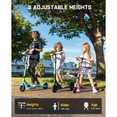 FanttikRide C9 Electric Scooter for Kids Adjustable Handlebars