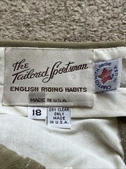 Tailored Sportsman Knee Patch Riding Breech Pants Jodhpurs KHAKI 18 USA MSP $199