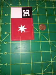 DC Shoes Sticker Decal Skateboard Red White Star Logo Vinyl Skate Sticker Small