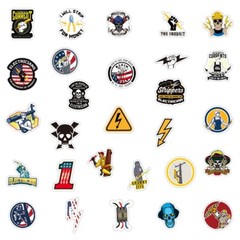 50pcs Funny Electrician Tech Worker Themed Waterproof Sticker Pack