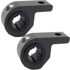 Motorcycle Bull Bar Mounting Bracket 2PCS Horizontal Light 2pcs Mini, Black