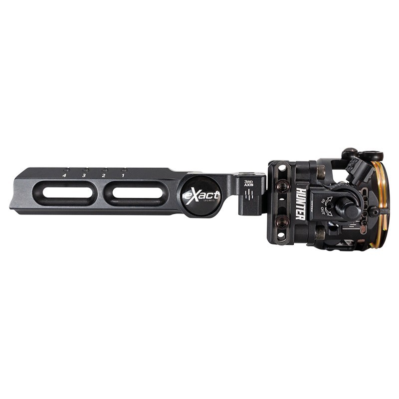 NEW B3 Exact Hunter RIGHT Handed 4 Pin Bow Sight -.010 Pins -Mathews Bridge-Lock