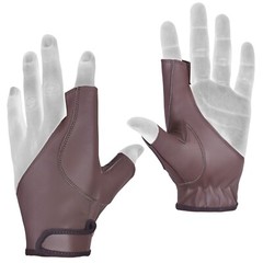 Archery Bow Leather Glove left hand Glove Black ,Brown ,Dark brown ,Beige