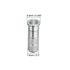 Aluminum Arrow Inserts 0.3″ Dia 7.6mm 8.8mm for Archery Points, 24pcs